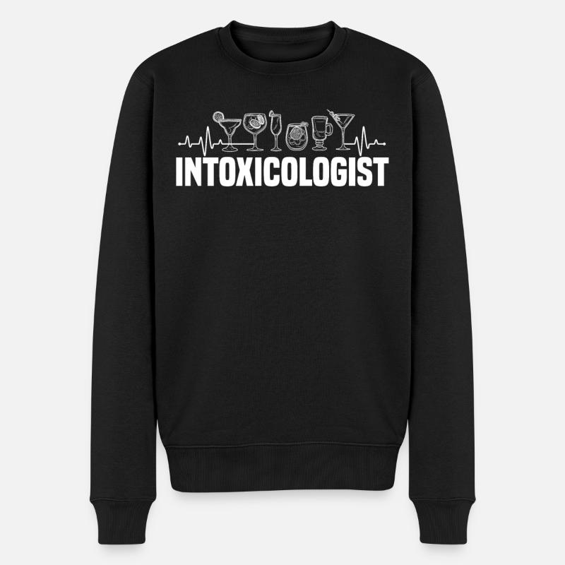 Intoxicologue, barman, barman barman - Pull Premium bio Homme - noir