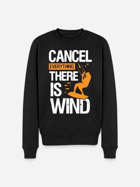 Kitesurfer, Windsurfing, Kite - Men's Premium Organic Jumper - black