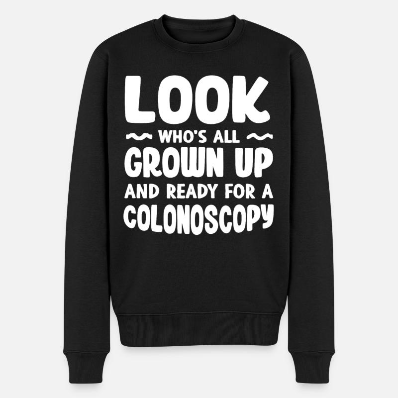 Prêt pour une coloscopie - Pull Premium bio Homme - noir