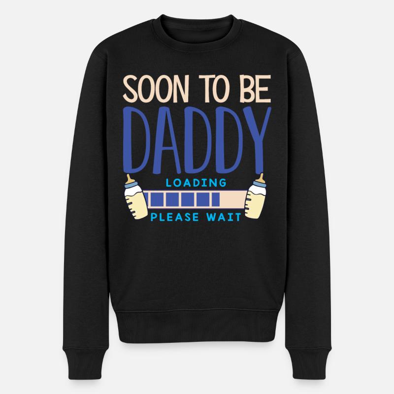 Bientôt papa, père - Pull Premium bio Homme - noir