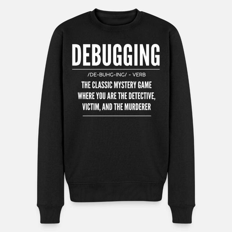 Debugging, Programmer, Encoder - Men's Premium Organic Jumper - black