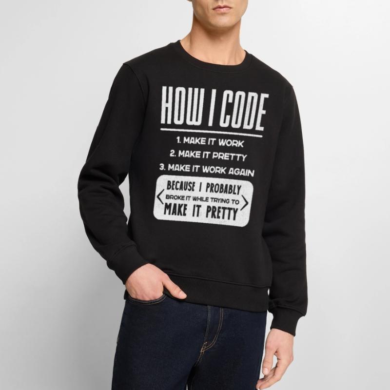 Programmeur, Code, Nerd, Programmation Pull Premium bio Homme
