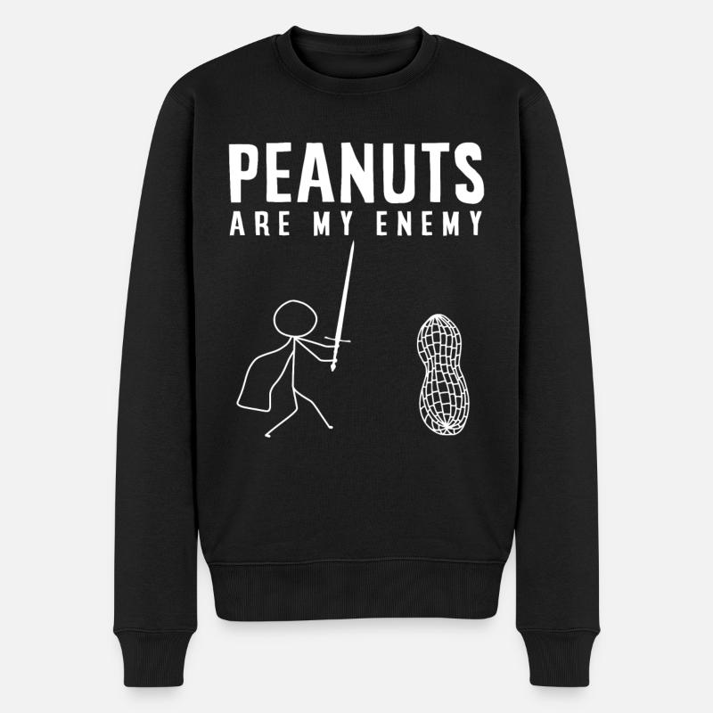 Allergie aux arachides - Pull Premium bio Homme - noir