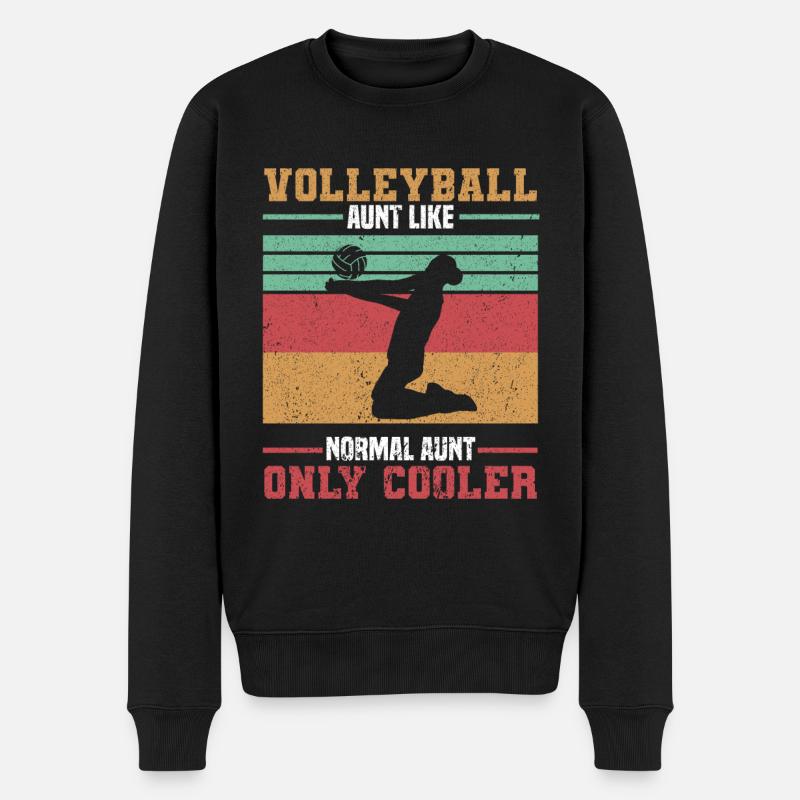 Volley-ball Volleyeurs Terrain de volley-ball - Pull Premium bio Homme - noir