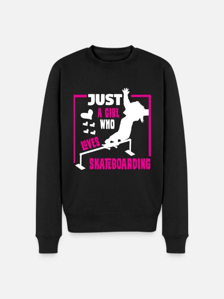 Skateboard Skateboarder Skating - Men's Premium Organic Jumper - black