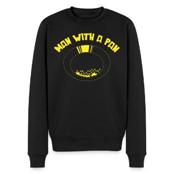 GoldSchwenk, Gold Digger - Men's Premium Organic Jumper - black - Front - Nico (187cm)