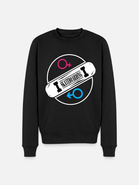 Skateboard Skateboarder Skater Skateboarding - Men's Premium Organic Jumper - black