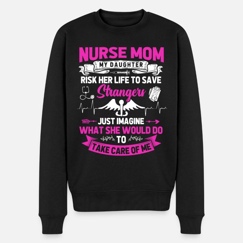 Infirmière Maman - Pull Premium bio Homme - noir