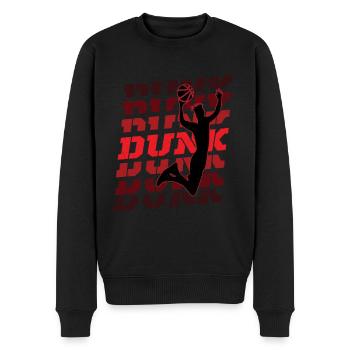 Basketteur basketteur hoop throw dunken - Pull Premium bio Homme - noir - Devant - Nico (187cm)