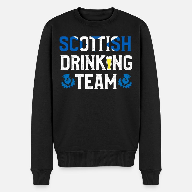 Scottish Drinking Team, Écosse - Pull Premium bio Homme - noir