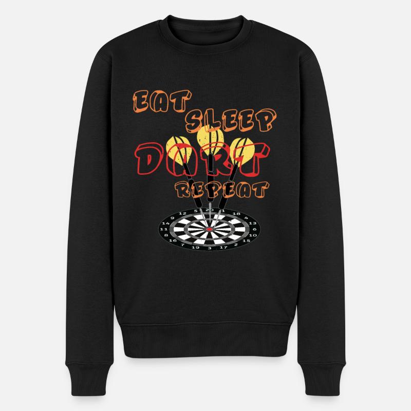 Fléchettes Fléchettes Dartboard Lancer Flèche - Pull Premium bio Homme - noir