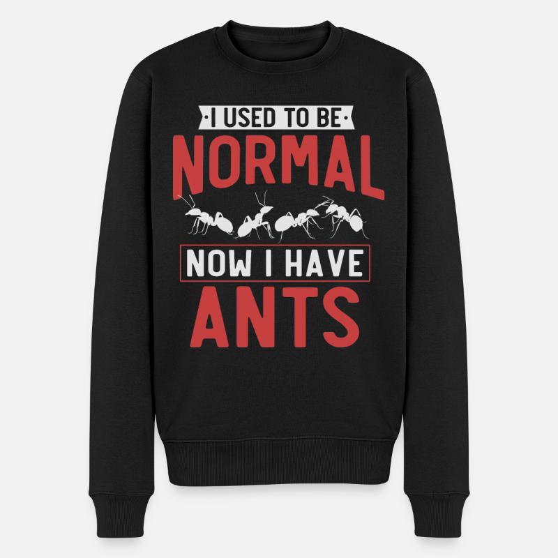Fourmis, amoureux des fourmis - Pull Premium bio Homme - noir