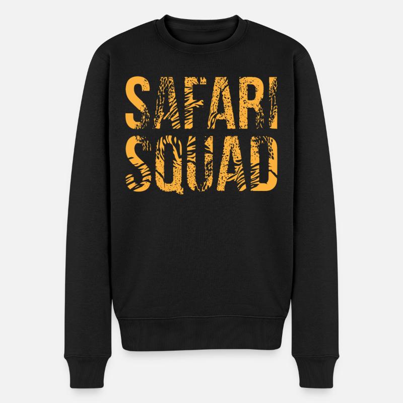 Safari -Kader, Eine Safari - Männer Premium Bio Pullover - Schwarz