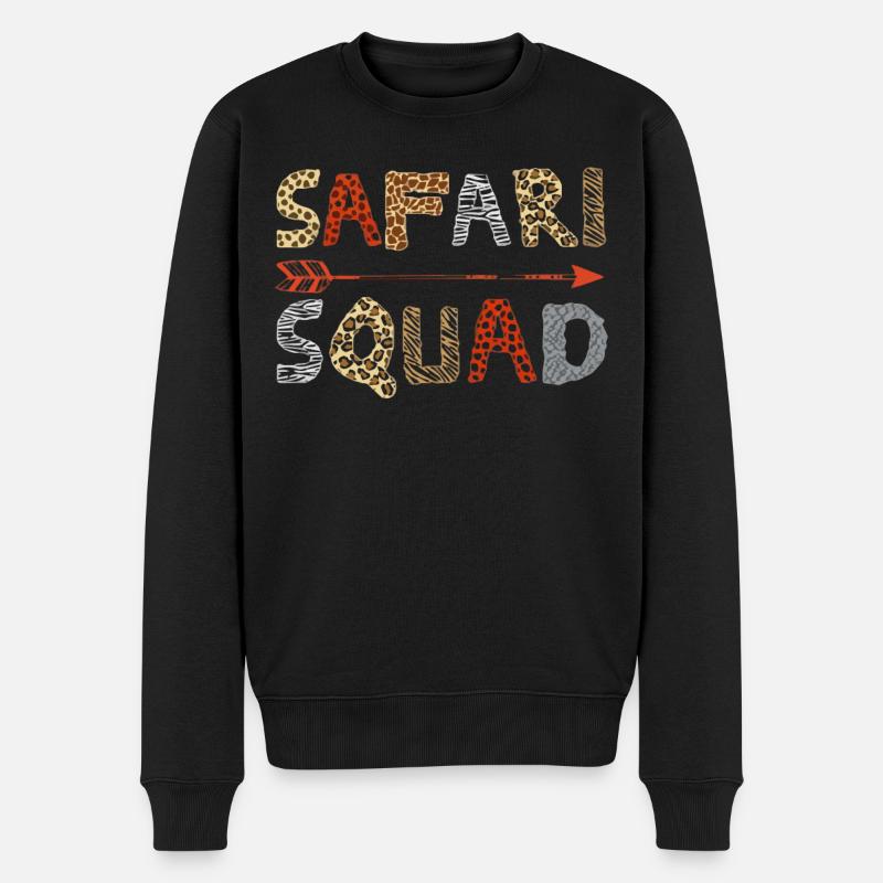 Safari -Kader, Eine Safari - Männer Premium Bio Pullover - Schwarz