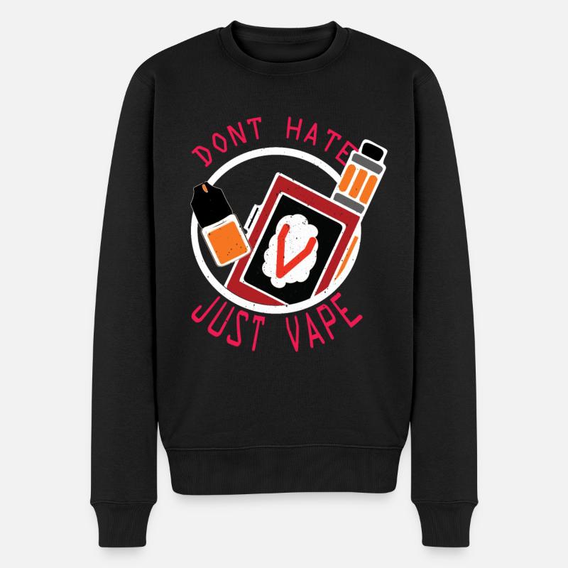 E-Cigarettes E-Shisha Smoking Vaping Liquide - Pull Premium bio Homme - noir