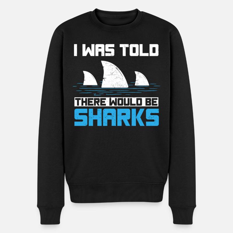 Sentez-vous magnifique, requin, requin - Pull Premium bio Homme - noir