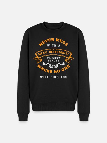 Metal detection, metal detector - Men's Premium Organic Jumper - black