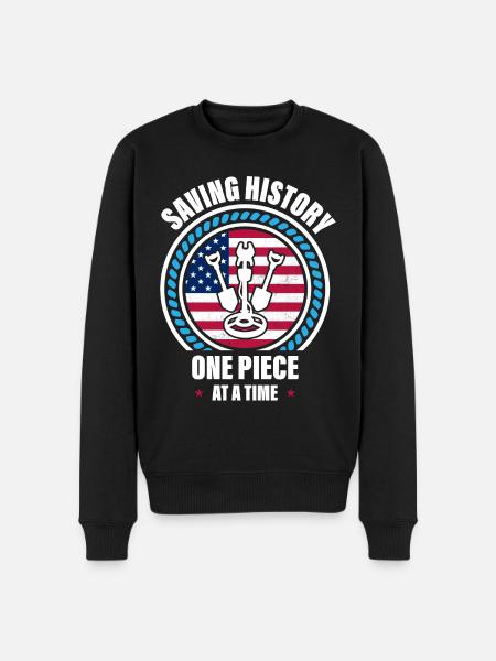 Metal detection, metal detector - Men's Premium Organic Jumper - black