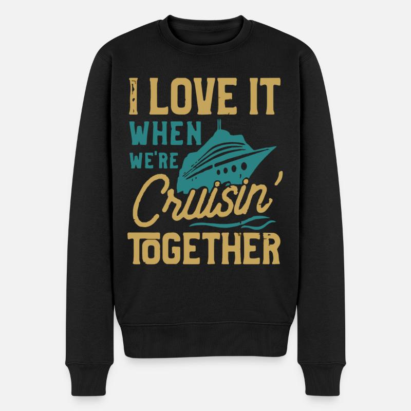 Ich Liebe Es, Wenn Wir Zusammen Cruisin Waren - Männer Premium Bio Pullover - Schwarz