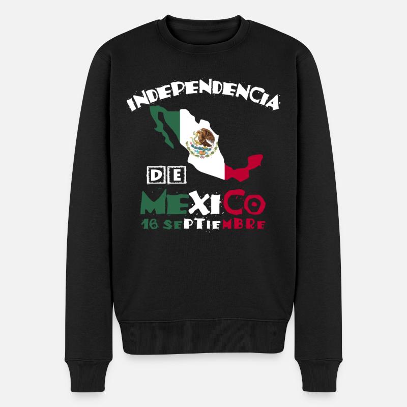 Independencia De Mexico, racines mexicaines - Pull Premium bio Homme - noir