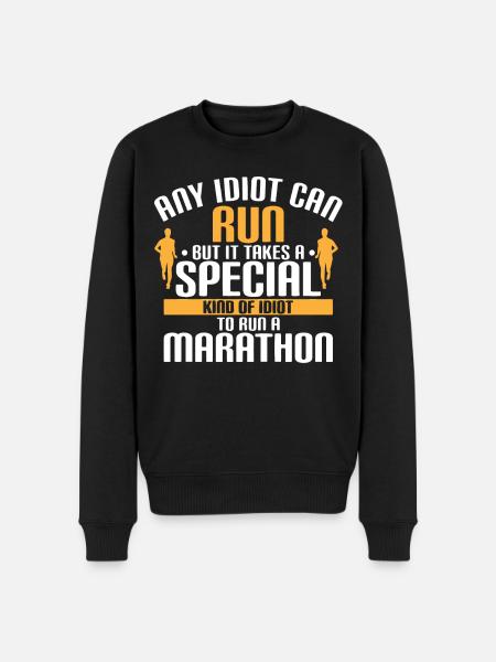 Half Marathon, Marathon, Runner - Men's Premium Organic Jumper - black