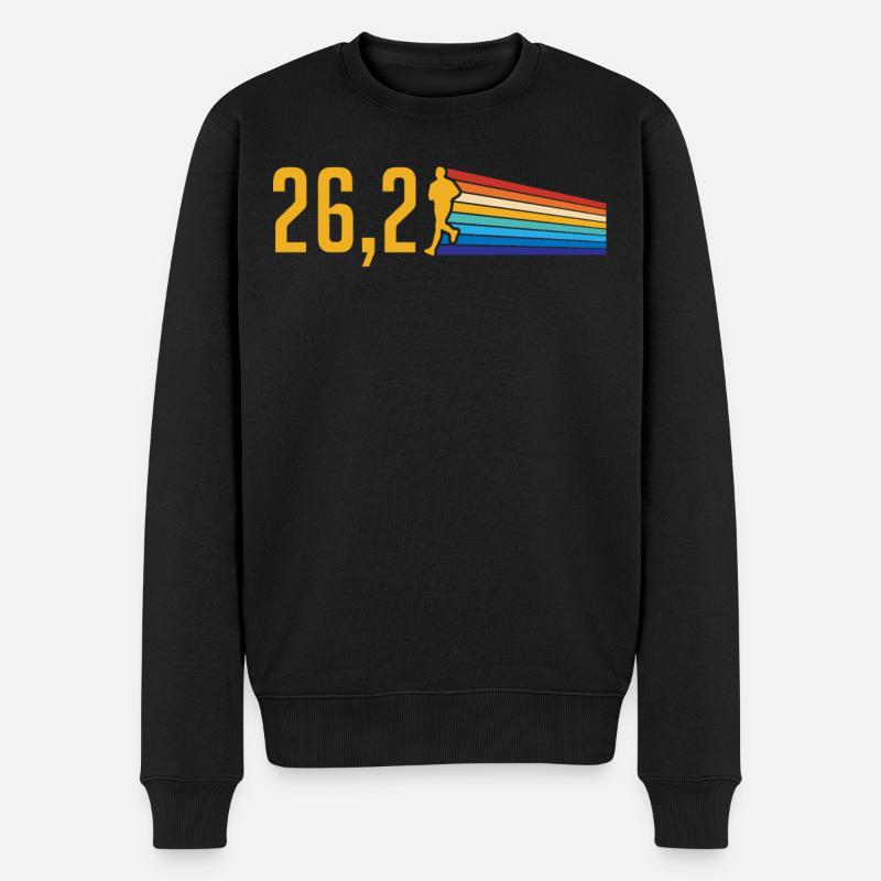 Semi-marathon, marathon, coureur - Pull Premium bio Homme - noir