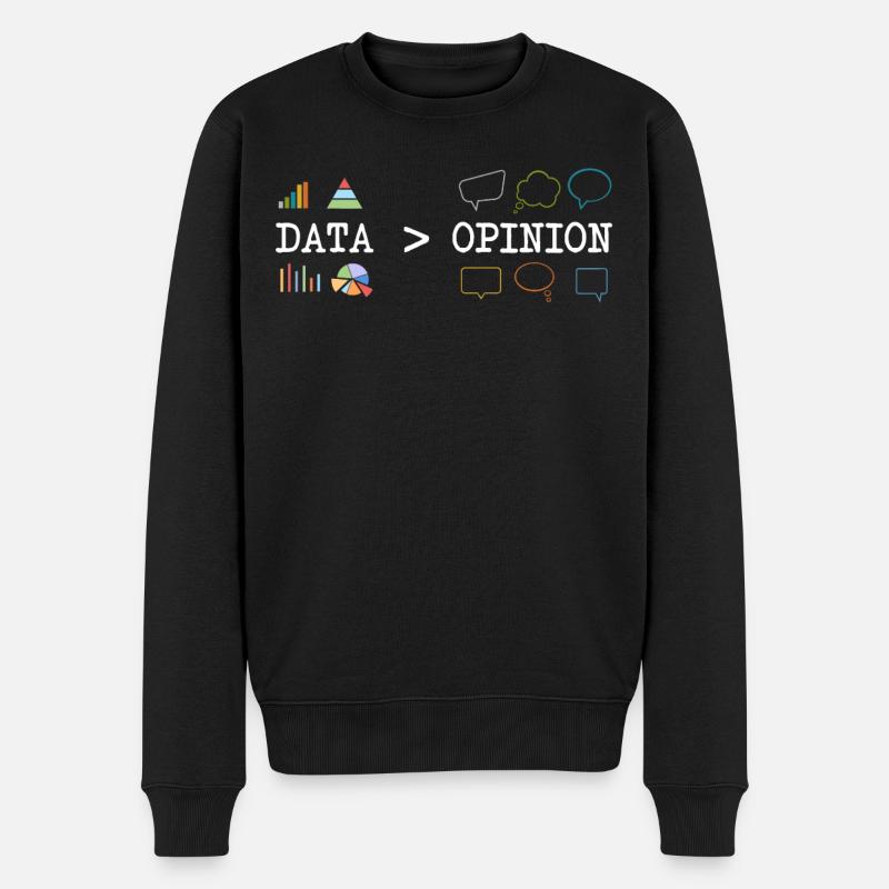 Big Data, Data Analyst, Data Bigger than Opinion - Pull Premium bio Homme - noir