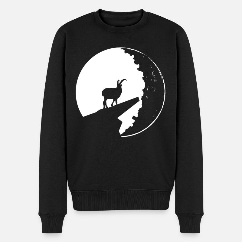 Chèvre - (6) - Pull Premium bio Homme - noir