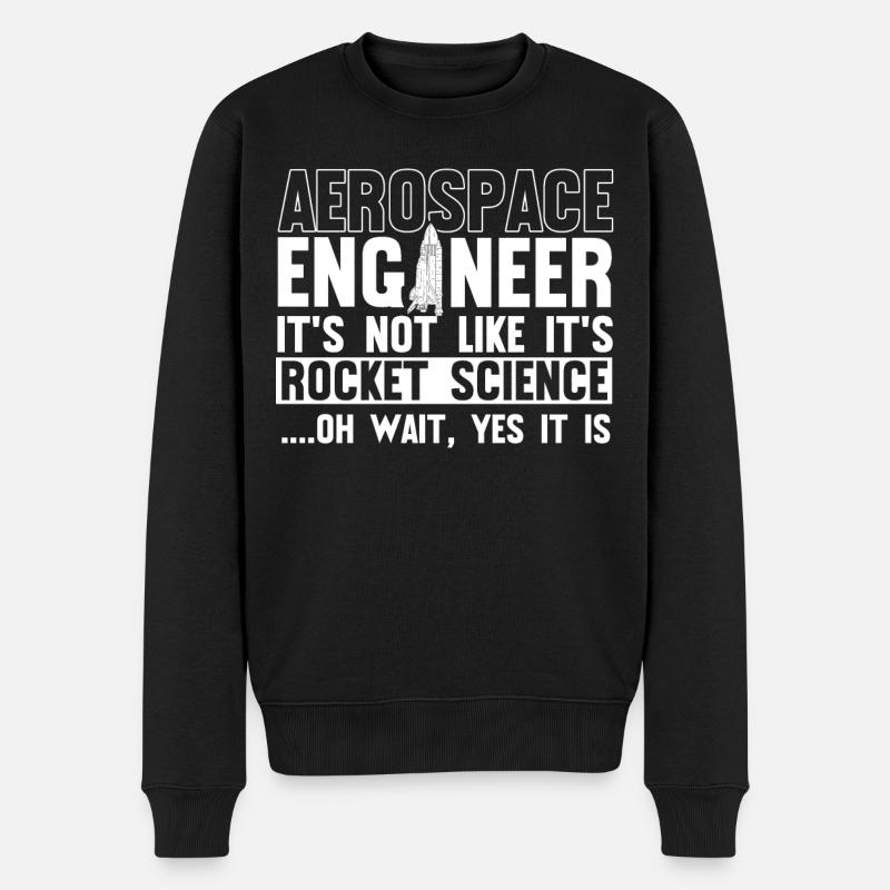 Ingénieur aérospatial, Rocket Science - Pull Premium bio Homme - noir