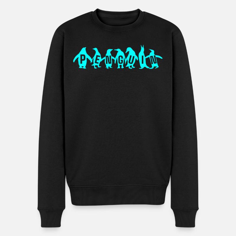 Pingouins, Pingouins, Amateurs de Pingouins - Pull Premium bio Homme - noir