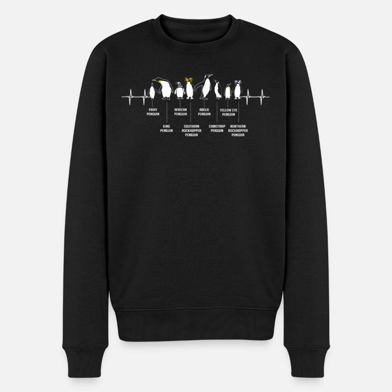 Pingouins, Pingouins, Amateurs de Pingouins - Pull Premium bio Homme - noir
