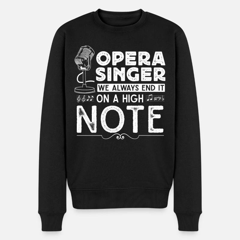 Opernsänger, Gesang, Opera - Männer Premium Bio Pullover - Schwarz