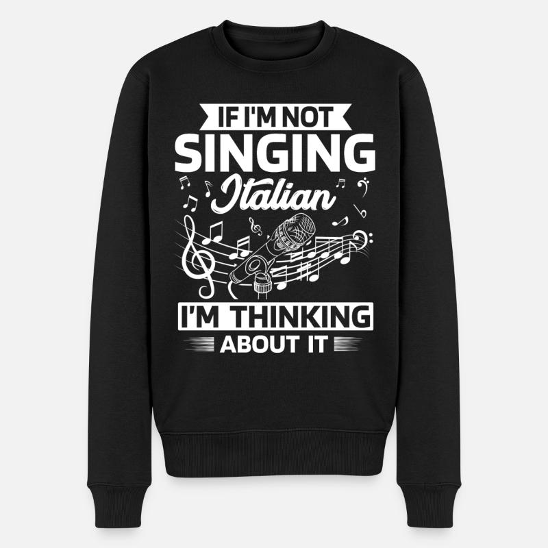 Opernsänger, Gesang, Opera - Männer Premium Bio Pullover - Schwarz