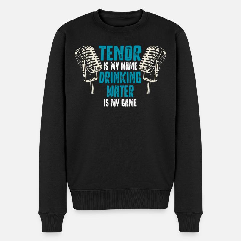 Opera singer, voice, opera - Men's Premium Organic Jumper - black