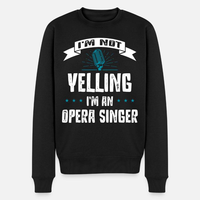 Chanteur d’opéra, voix, opéra - Pull Premium bio Homme - noir
