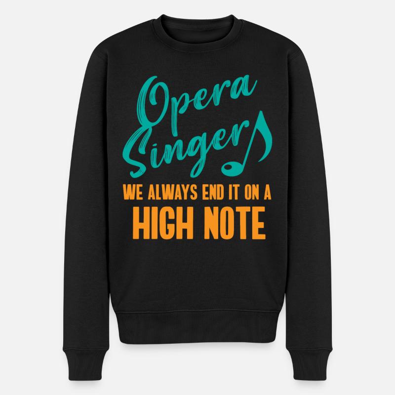 Opernsänger, Gesang, Opera - Männer Premium Bio Pullover - Schwarz