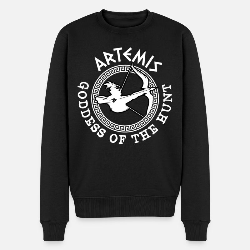 Artemis Dieu, Dieu grec - Pull Premium bio Homme - noir