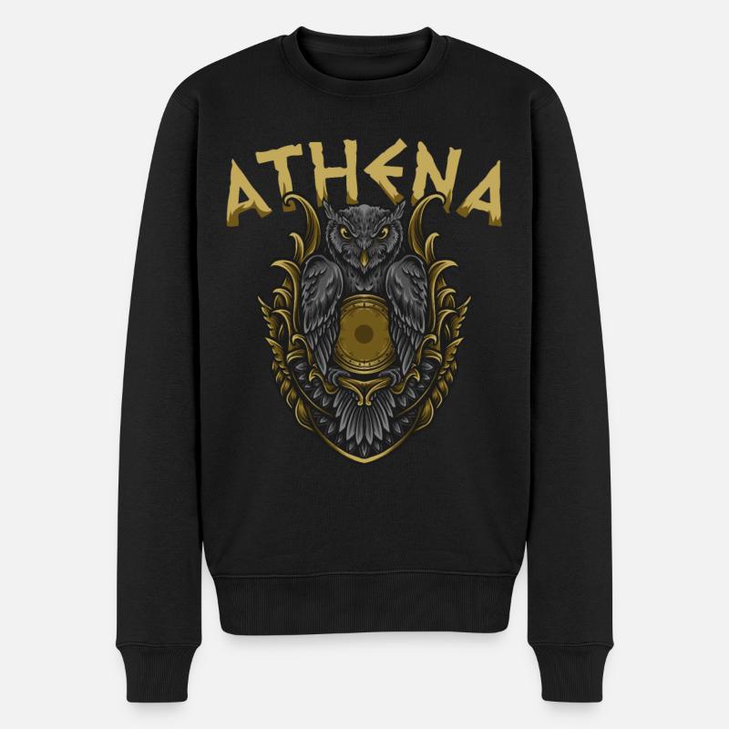 Athéna Mythologie grecque - Pull Premium bio Homme - noir