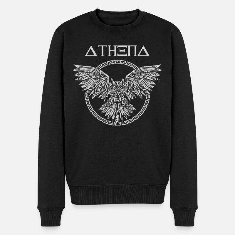 Atena mitologia greca - Maglione ecologico premium da uomo - nero