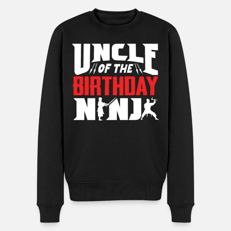 Anniversaire du Ninja, Ninja, - Pull Premium bio Homme - noir