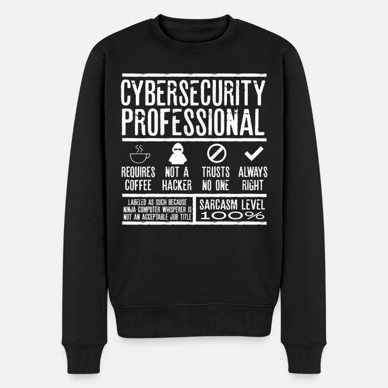 Experte Für Cybersicherheit - Männer Premium Bio Pullover - Schwarz
