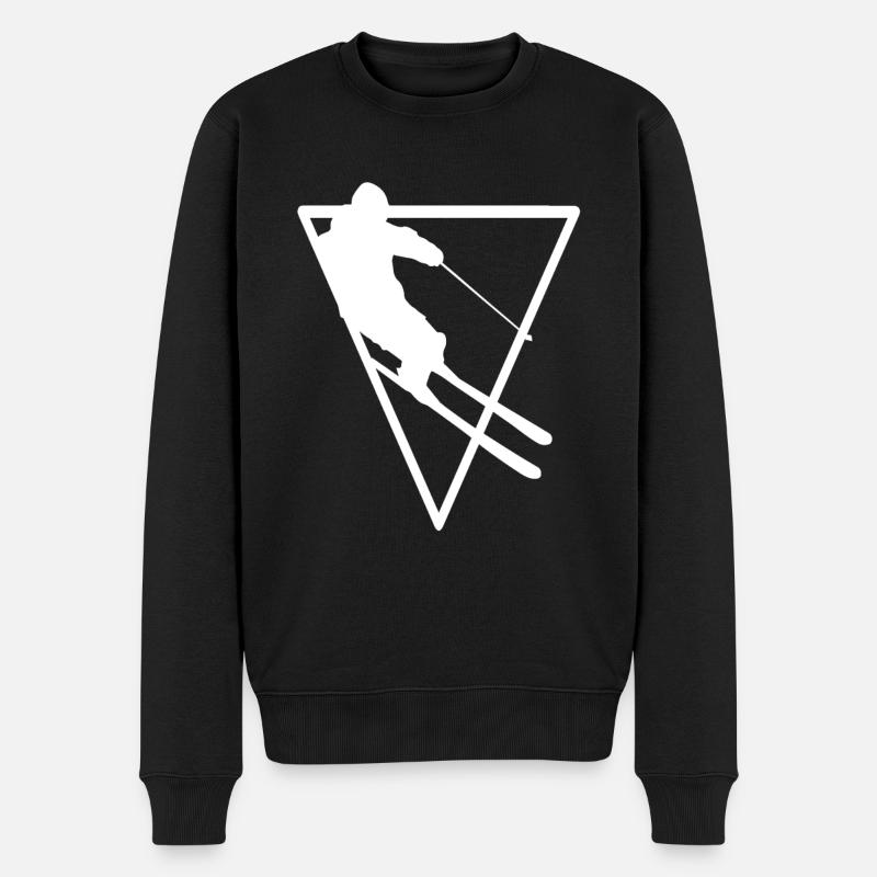 Triangle - Ski - (3) - Pull Premium bio Homme - noir