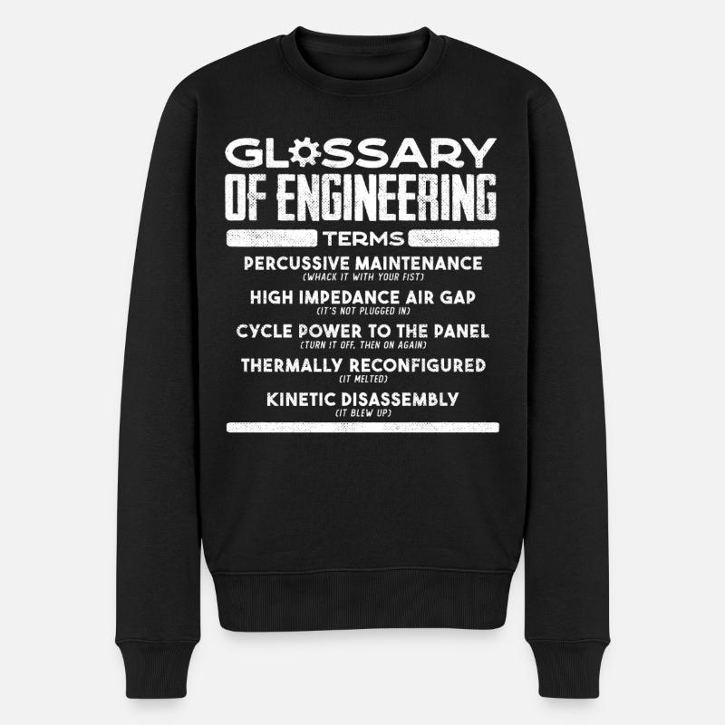 Glossaire de l’ingénierie - Pull Premium bio Homme - noir
