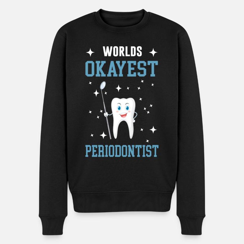 Dentiste, parodontiste - Pull Premium bio Homme - noir