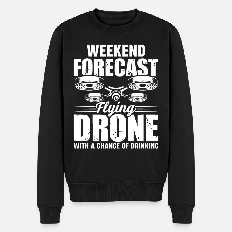 Drones, drones, drones volants - Pull Premium bio Homme - noir