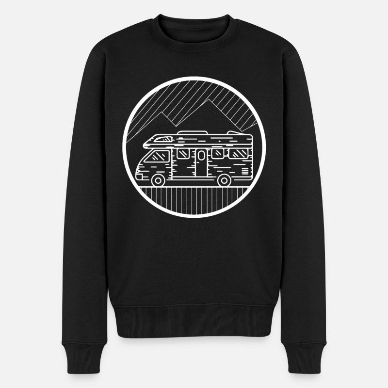 Cercle - Camping Van - - Pull Premium bio Homme - noir