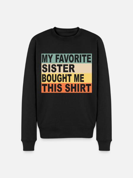 Grote broer broer broer familie - Mannen Premium Bio sweater - zwart