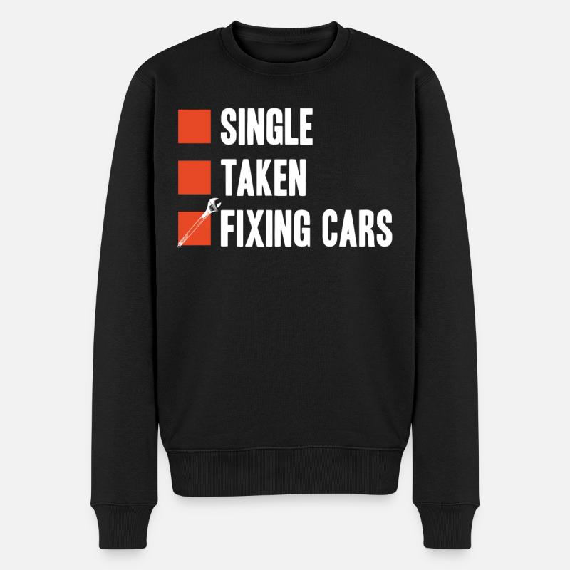 Mécanicien automobile, mécanicien, mécanicien automobile - Pull Premium bio Homme - noir