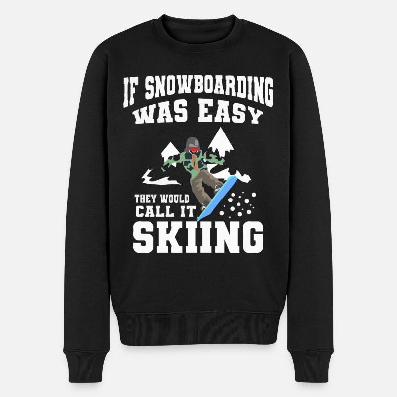 Snowboarders, snowboarders - Pull Premium bio Homme - noir