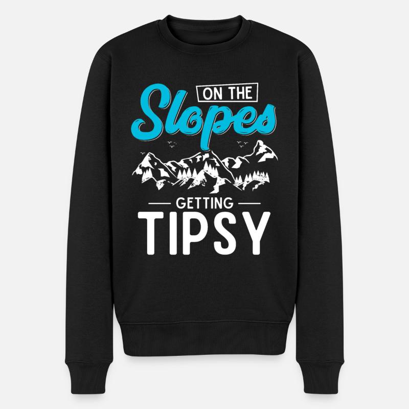 Snowboarder, Snowboarden - Männer Premium Bio Pullover - Schwarz